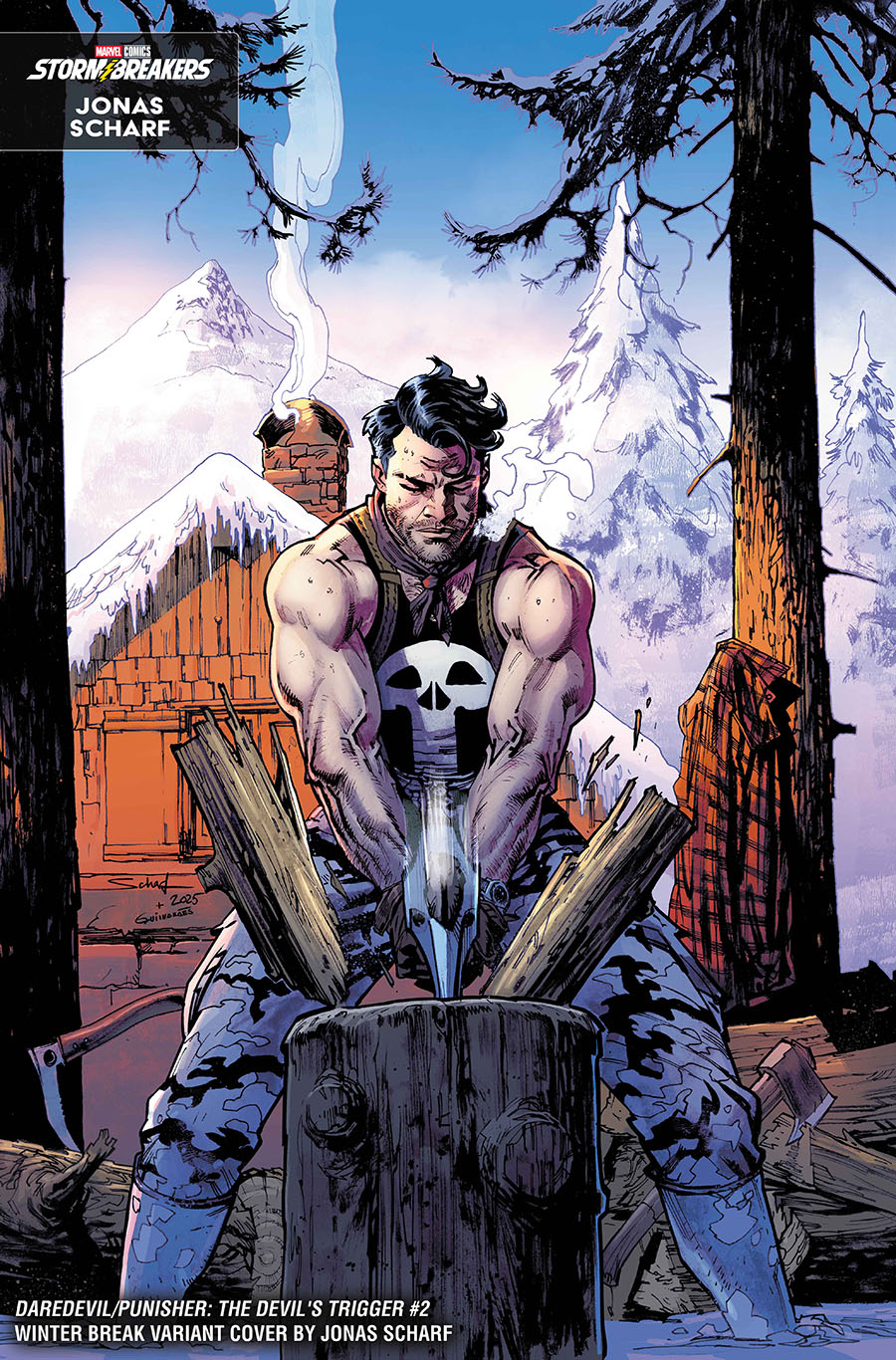 Daredevil & Punisher The Devils Trigger #2 Cover B Variant Jonas Scharf Winter Break Cover
