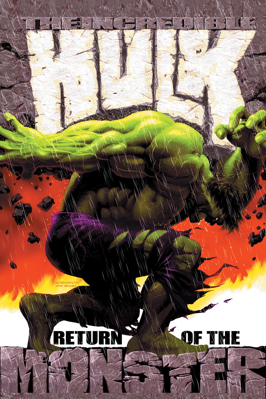 Incredible Hulk Return Of The Monster Omnibus HC Book Market Kaare Andrews Cover