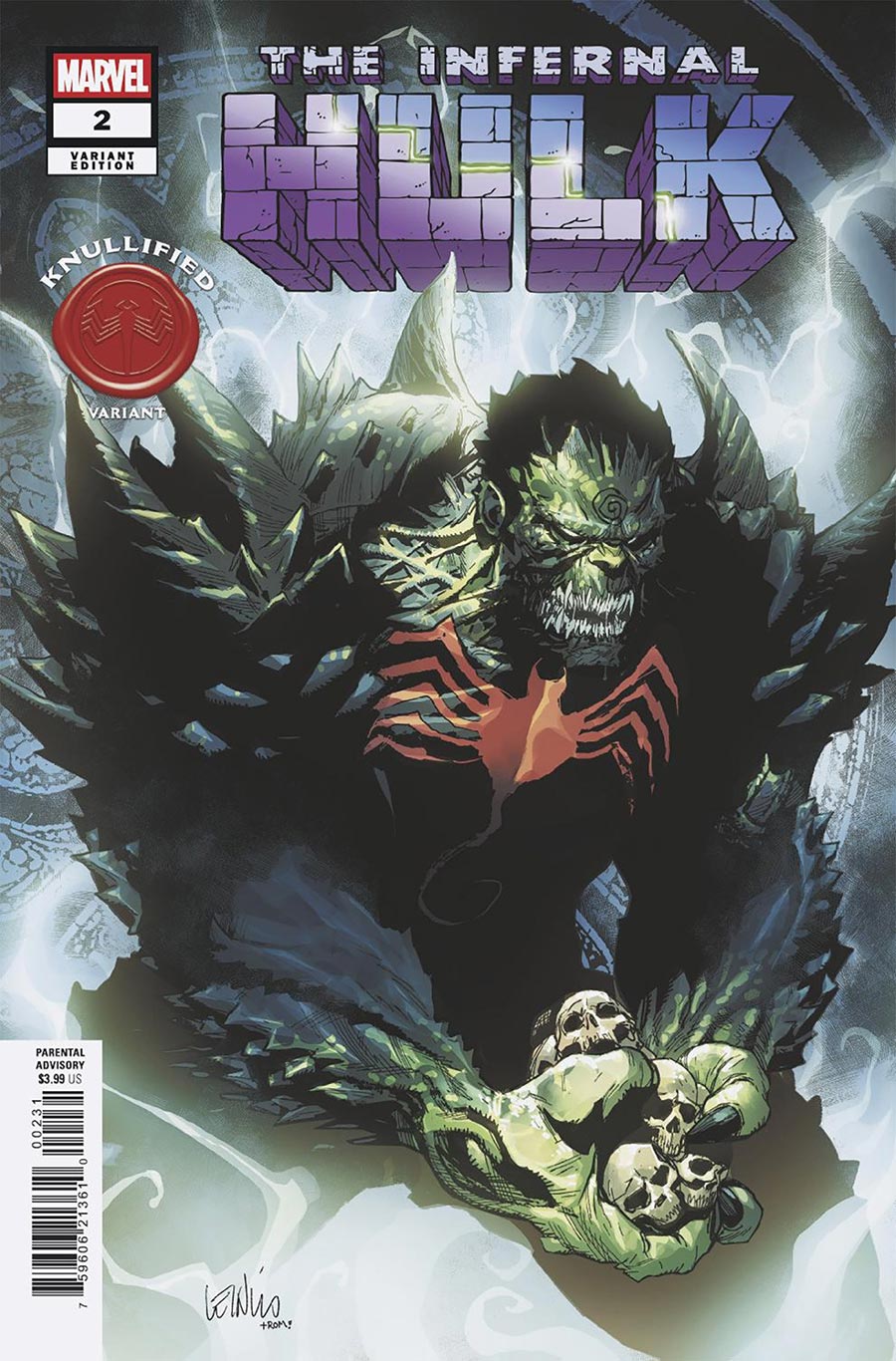 Infernal Hulk #2 Cover B Variant Leinil Francis Yu Knullified Cover