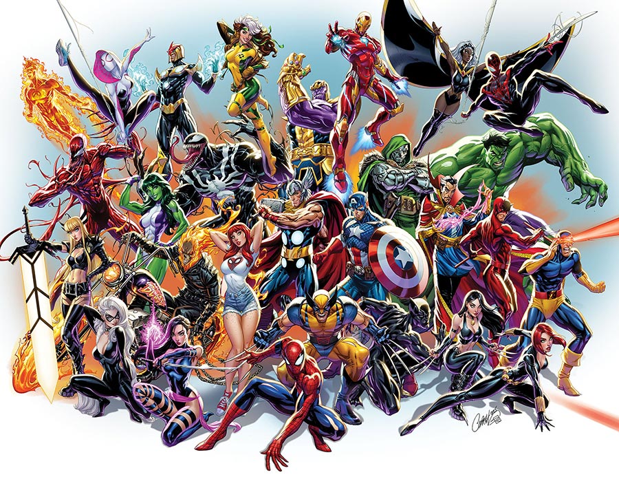 Marvel Universe By J Scott Campbell Poster