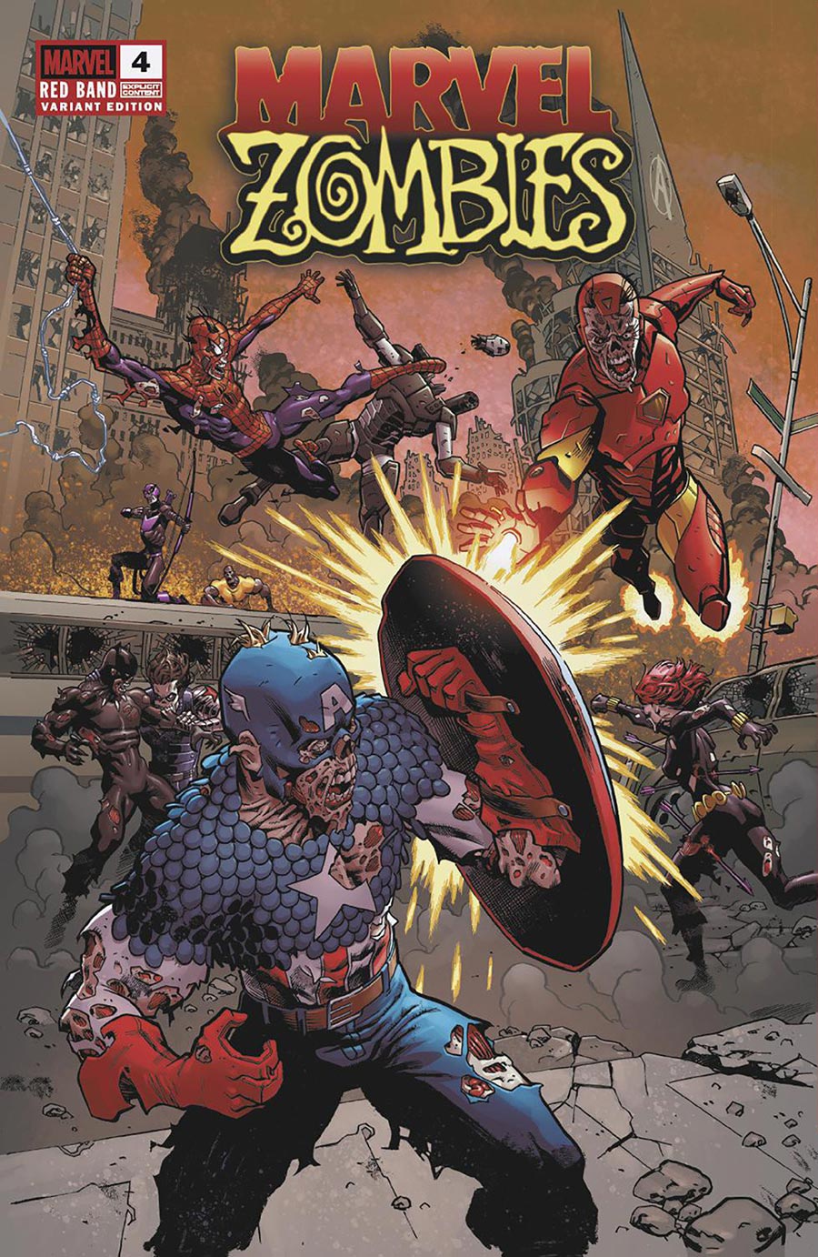 Marvel Zombies Red Band #4 Cover C Variant Mike Hawthorne Cover With Polybag