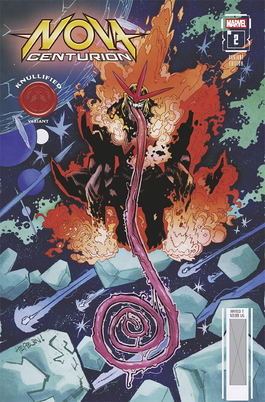 Nova Centurion #2 Cover B Variant Scott Hepburn Knullified Cover