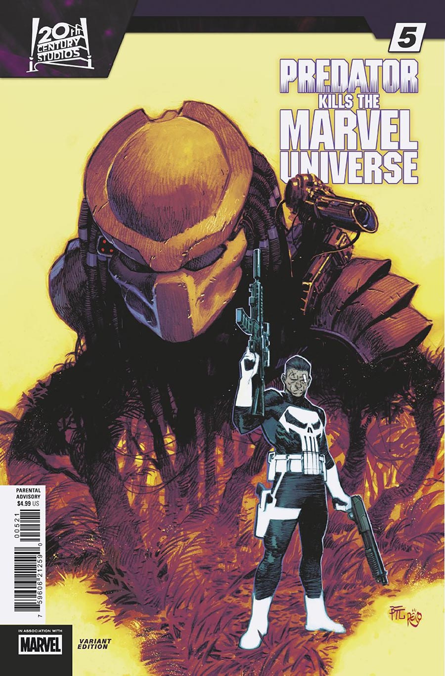 Predator Kills The Marvel Universe #5 Cover B Variant Dike Ruan Hunting The Hunters Cover