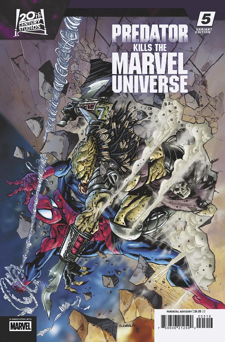 Predator Kills The Marvel Universe #5 Cover C Incentive Sergio Davila Variant Cover