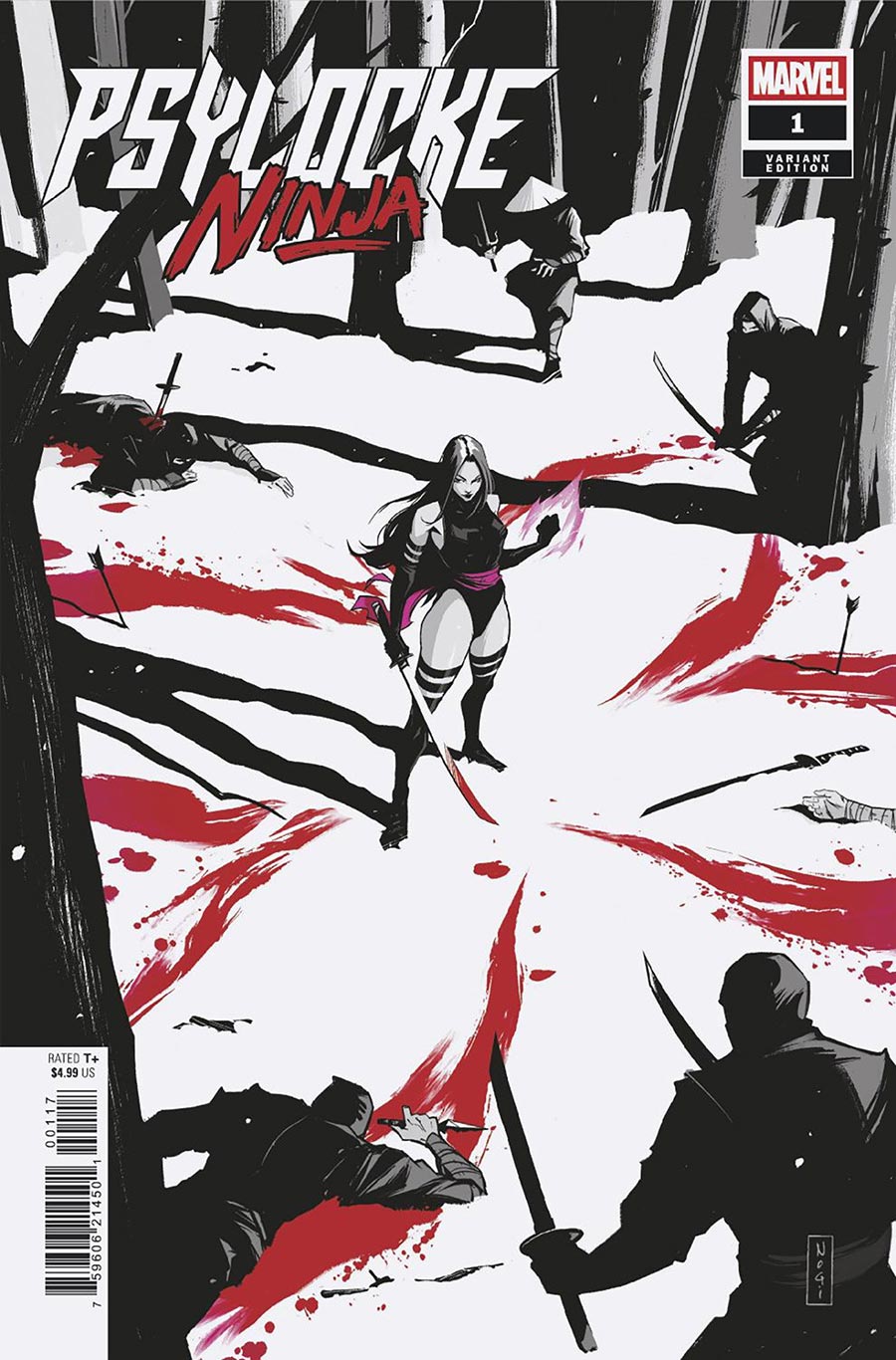 Psylocke Ninja #1 Cover H Incentive Nogi San Variant Cover