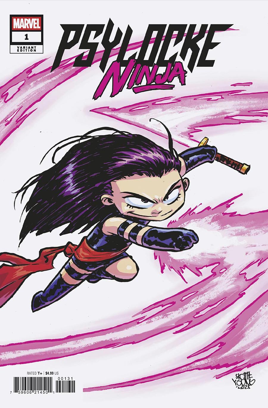 Psylocke Ninja #1 Cover E Variant Skottie Young Cover