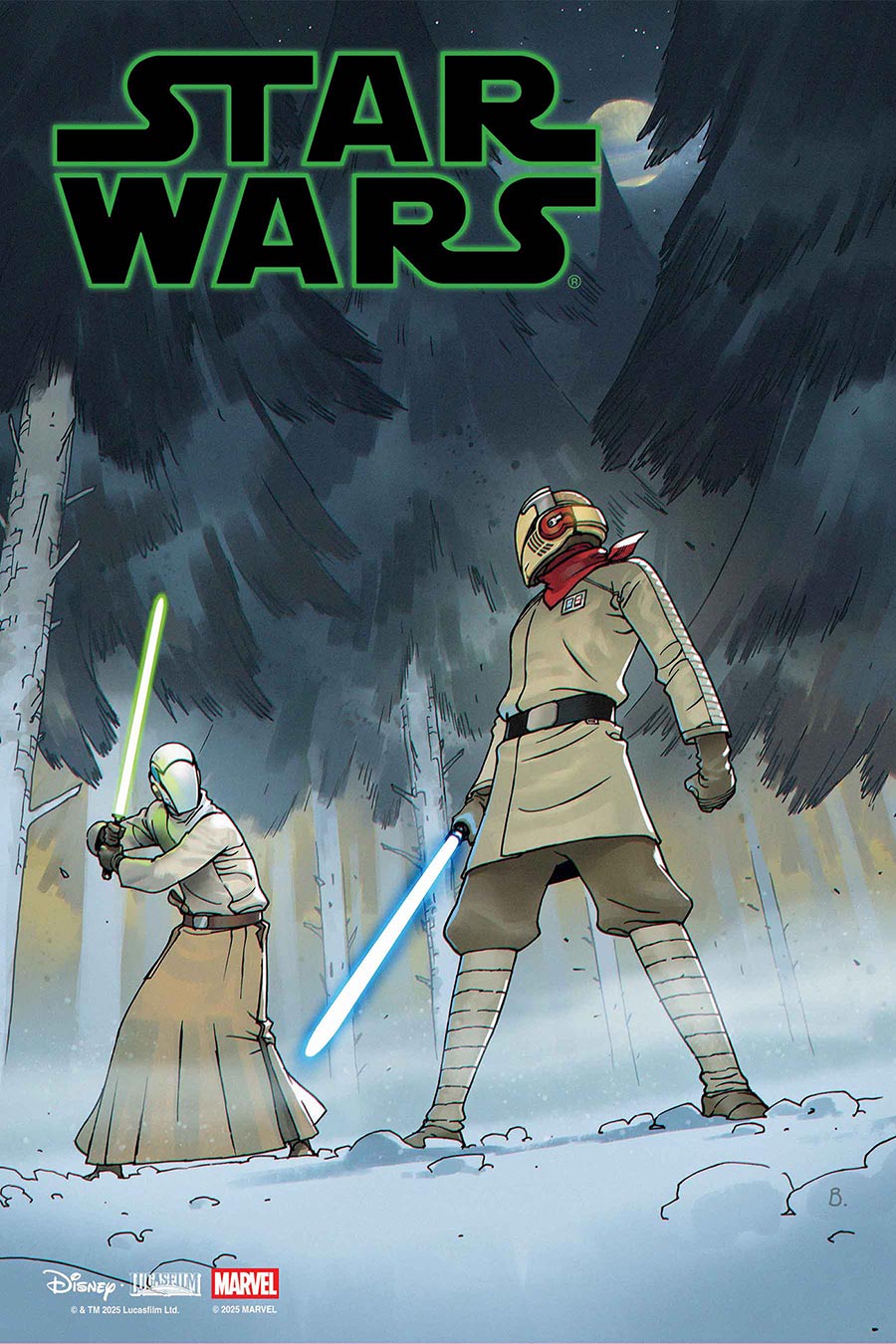 Star Wars Vol 6 #8 Cover B Variant Bengal Luke Skywalker & Leia Organa Jedi Knights Cover