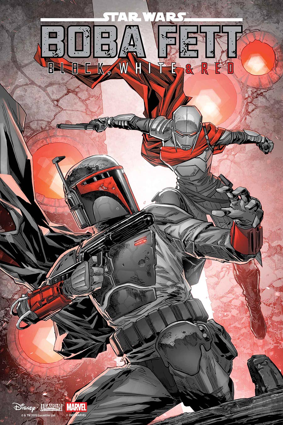 Star Wars Boba Fett Black White & Red #4 Cover A Regular Ken Lashley Cover