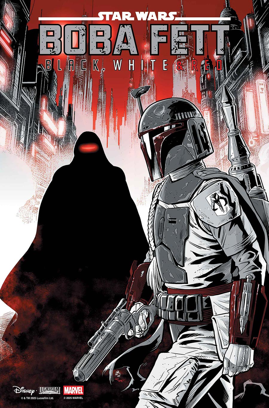 Star Wars Boba Fett Black White & Red #4 Cover B Variant Luke Ross Cover