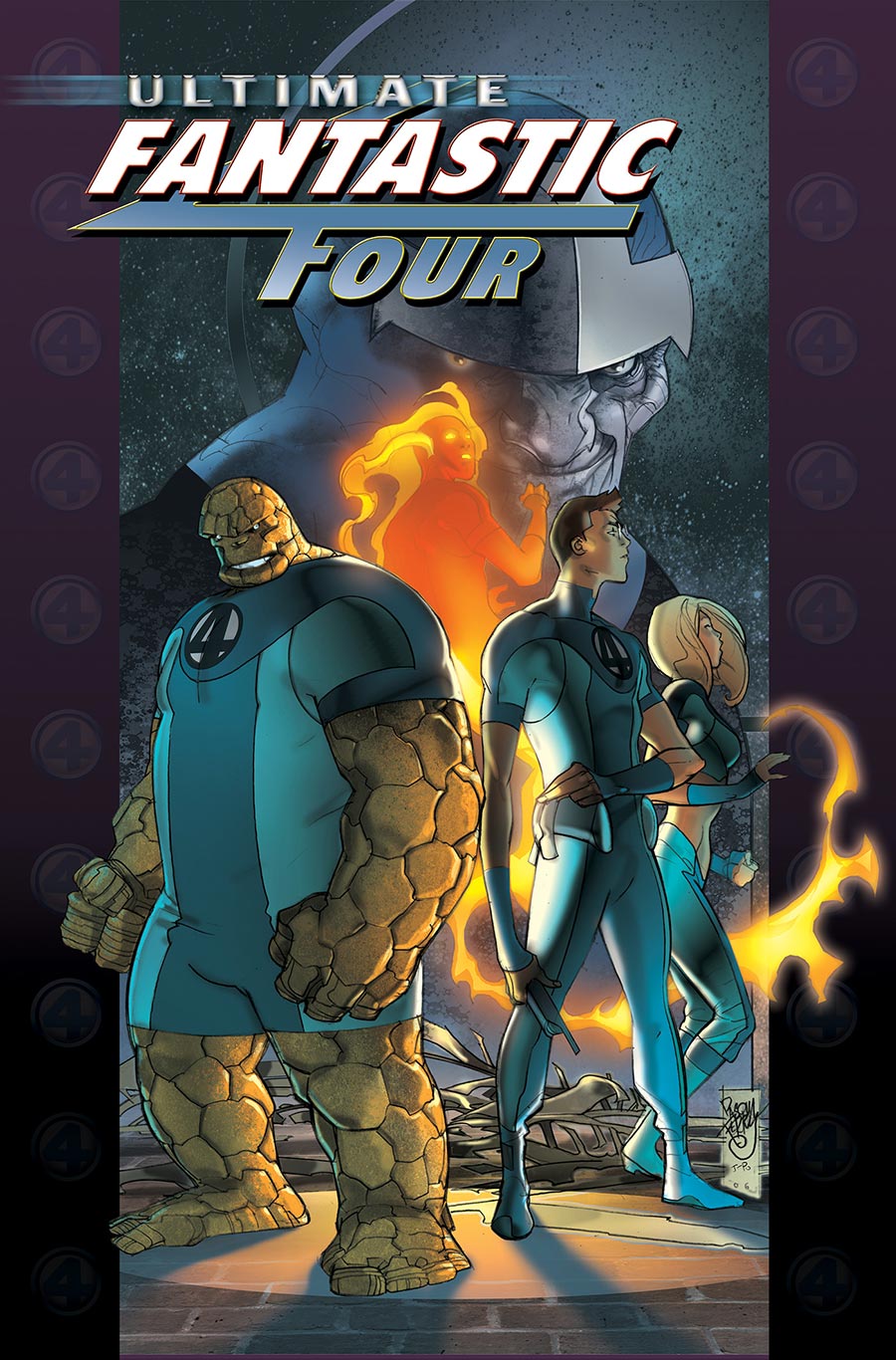 Ultimate Fantastic Four Omnibus Vol 2 HC Direct Market Pasqual Ferry Thanos Variant Cover
