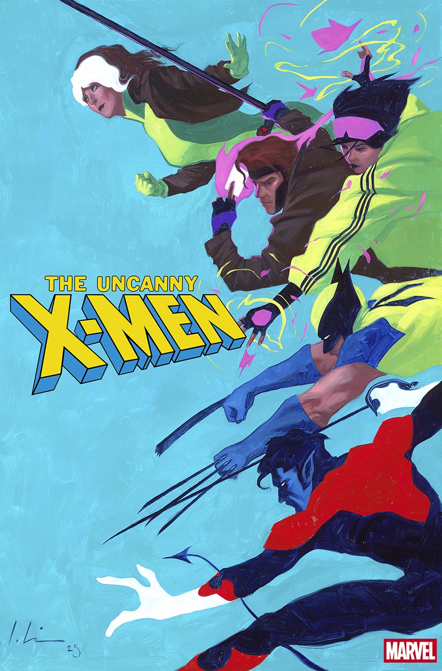 Uncanny X-Men Vol 6 #22 Cover F Variant Jeremy Wilson 2-Part Connecting Foil Cover (Shadows Of Tomorrow Tie-In)