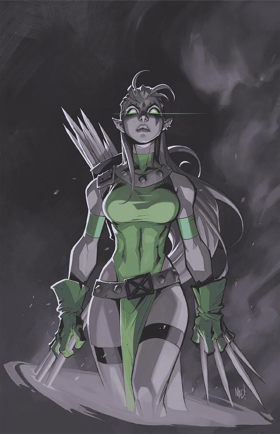 X-Men Of Apocalypse #2 Cover I Incentive Joe Madureira Virgin B Grey & Green Tint Cover