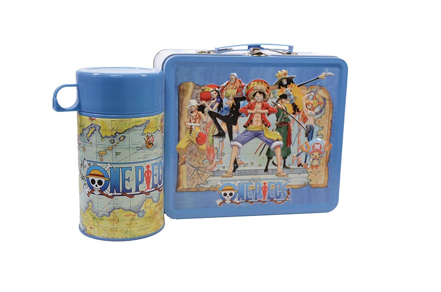 Tin Titans One Piece Previews Exclusive Lunch Box With Beverage Container