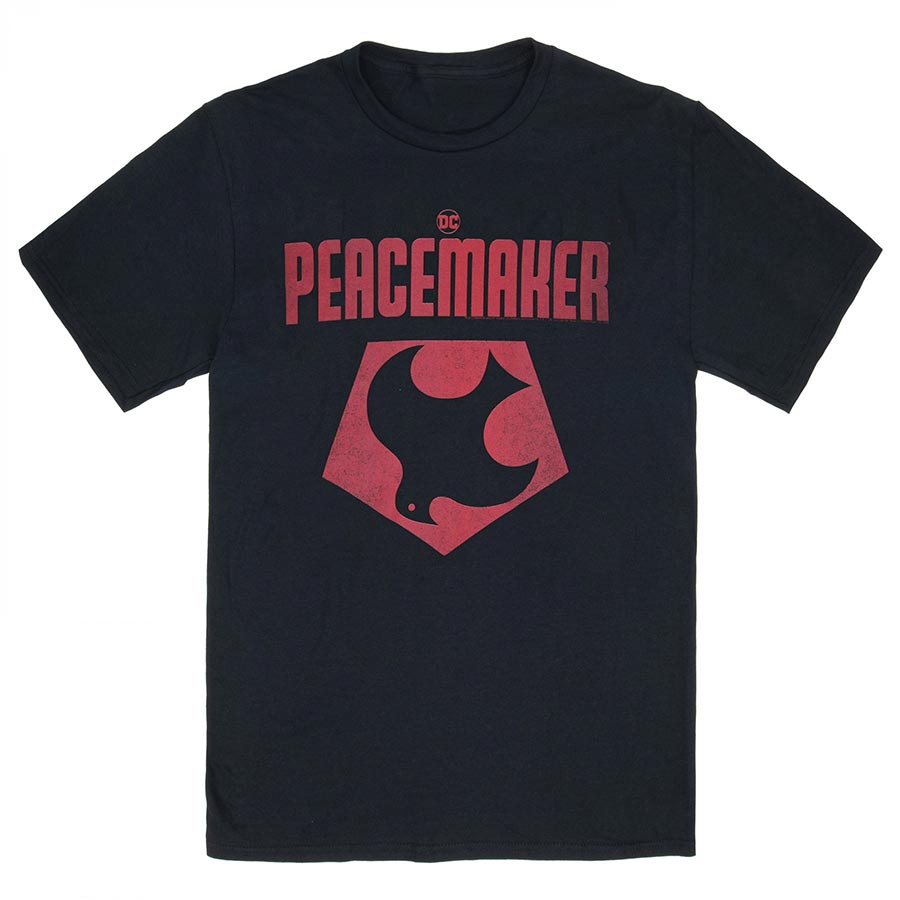 Peacemaker Logo Black T-Shirt XX-Large