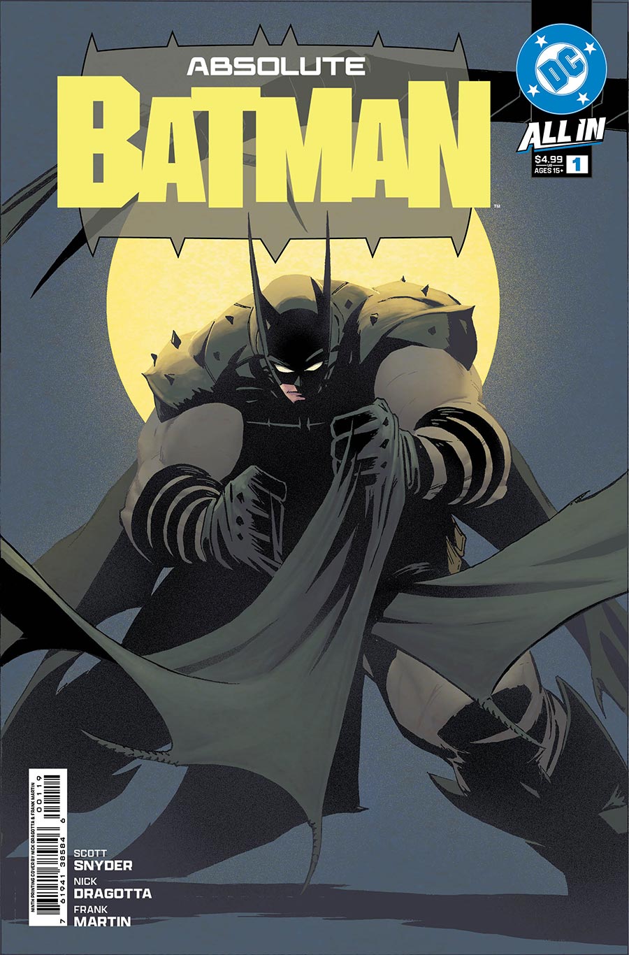 Absolute Batman #1 Cover Q 9th Ptg Nick Dragotta Variant Cover (DC All In)