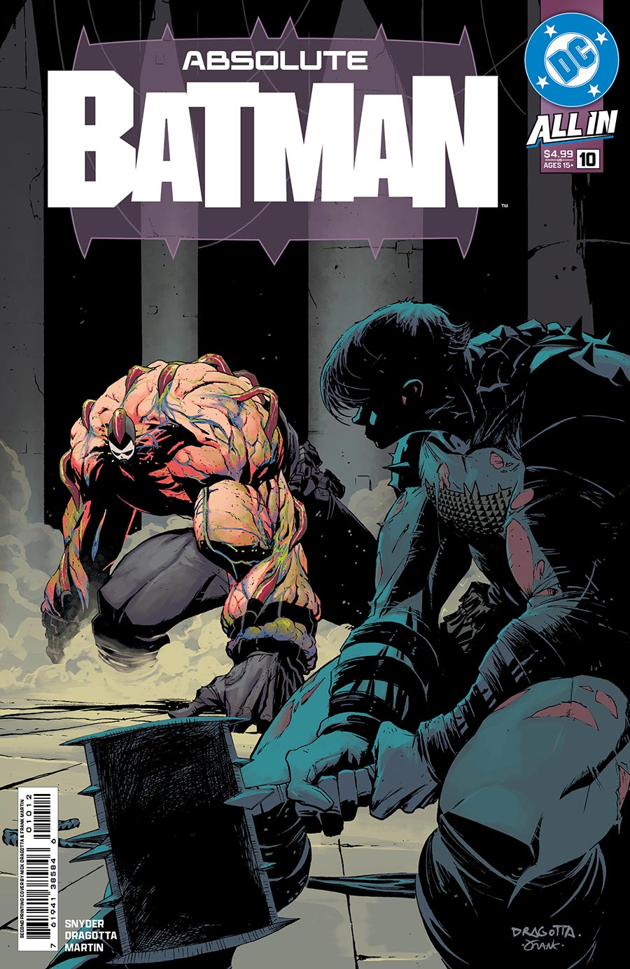 Absolute Batman #10 Cover F 2nd Ptg Nick Dragotta Logo Color Variant Cover (DC All In)