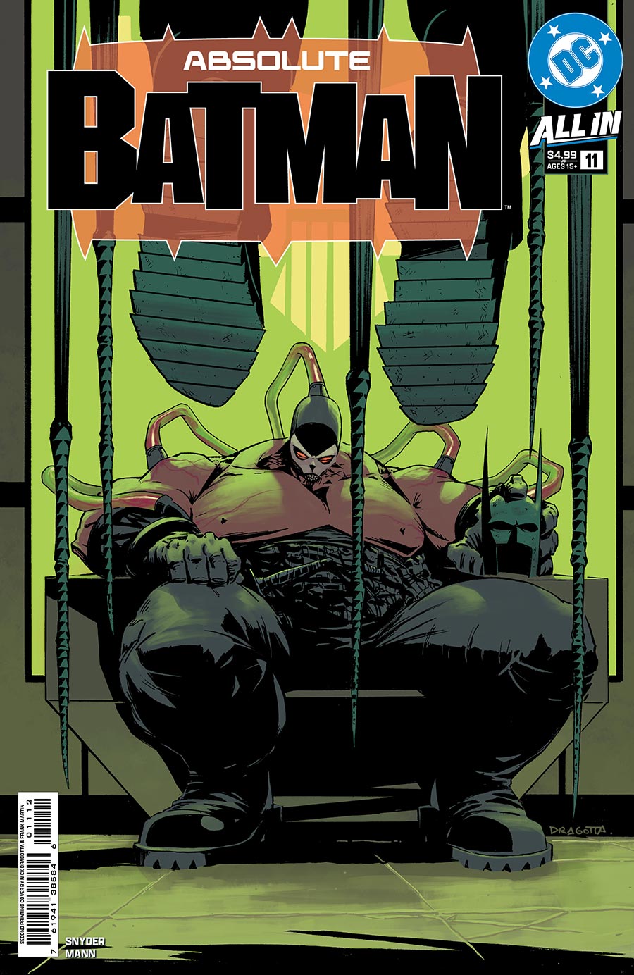 Absolute Batman #11 Cover F 2nd Ptg Nick Dragotta Logo Color Variant Cover (DC All In)