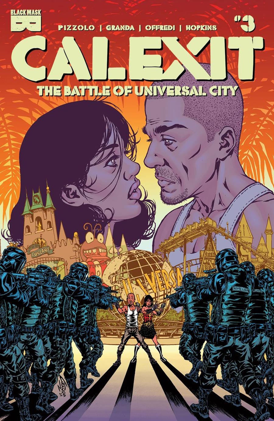 Calexit The Battle Of Universal City #3 Cover A Regular C Granda Cover