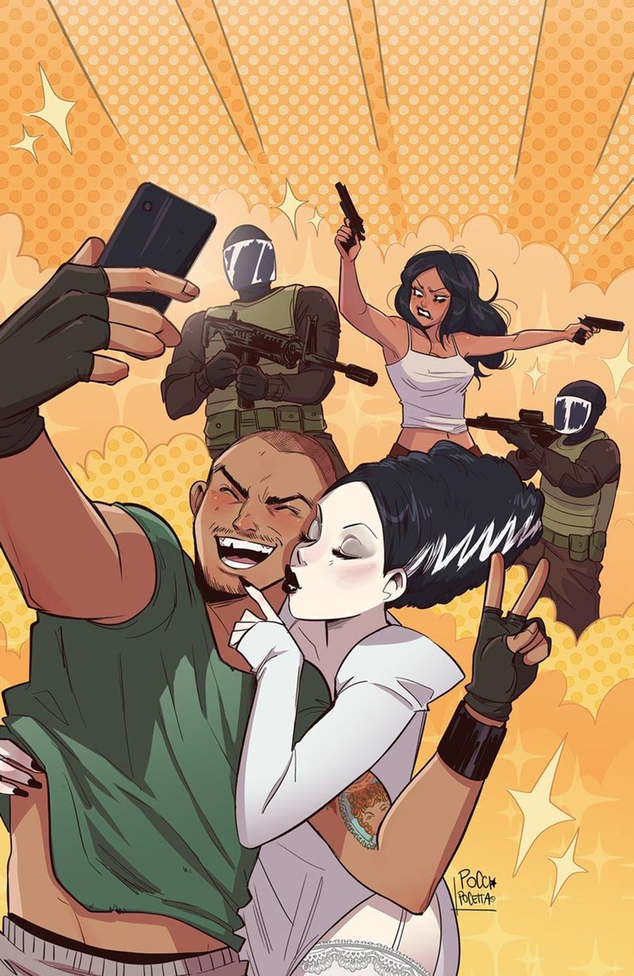 Calexit The Battle Of Universal City #3 Cover D Incentive Elisa Pocetta Gallery Edition Variant Cover