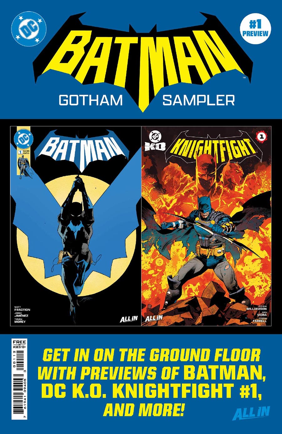 Batman Day 2025 Batman Gotham Sampler 2nd Ptg - FREE - Limit 1 Per Customer