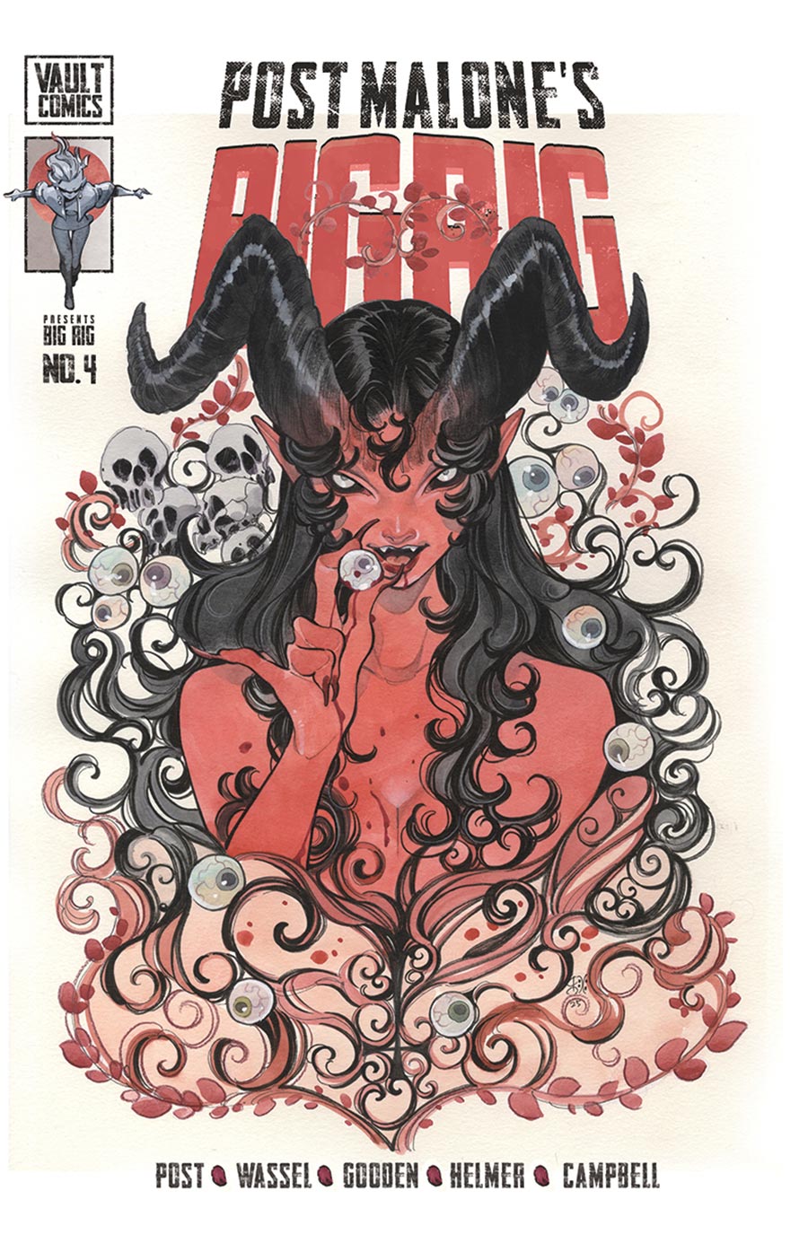 Post Malones Big Rig #4 Cover J Variant Peach Momoko Cover