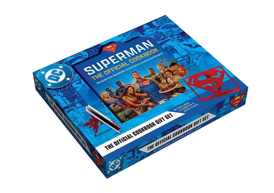 DC Superman The Official Cookbook And Stand Gift Set Recipes From Smallville To The Hall Of Justice And Beyond