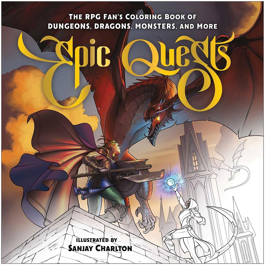 Epic Quests The RPG Fans Coloring Book Of Dungeons Dragons Monsters And More TP