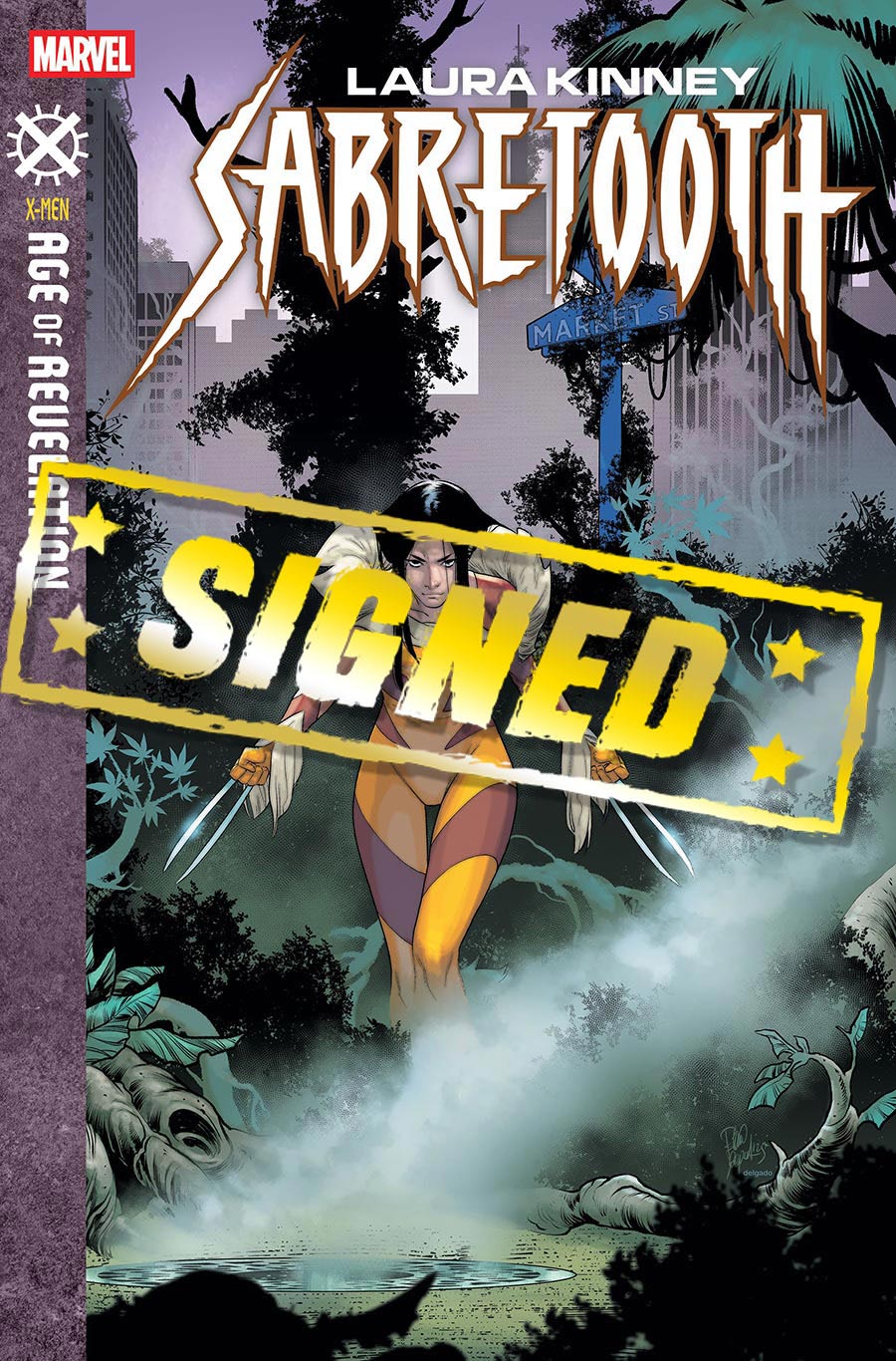 Laura Kinney Sabretooth #1 Cover H DF Signed By Erica Schultz