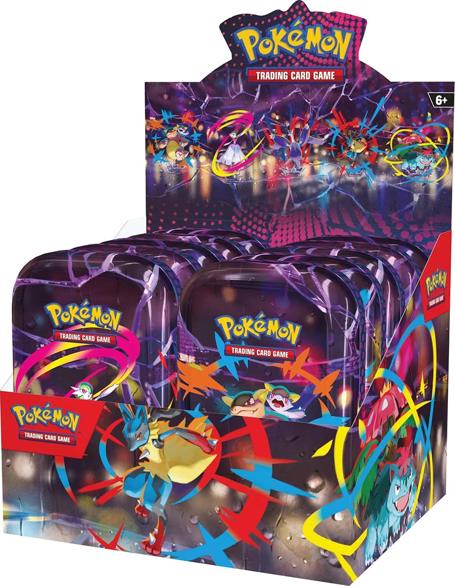 Pokemon Mega Heroes Mini Tin Display (10-Count)