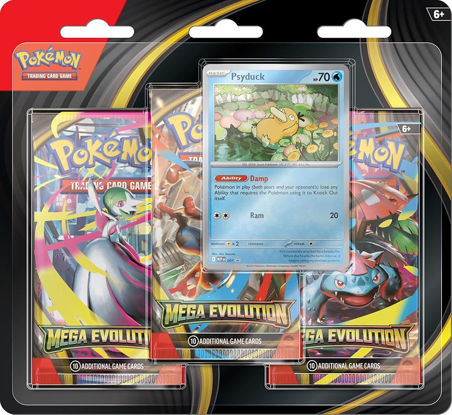 Pokemon Mega Evolution ME1 3-Pack Blister