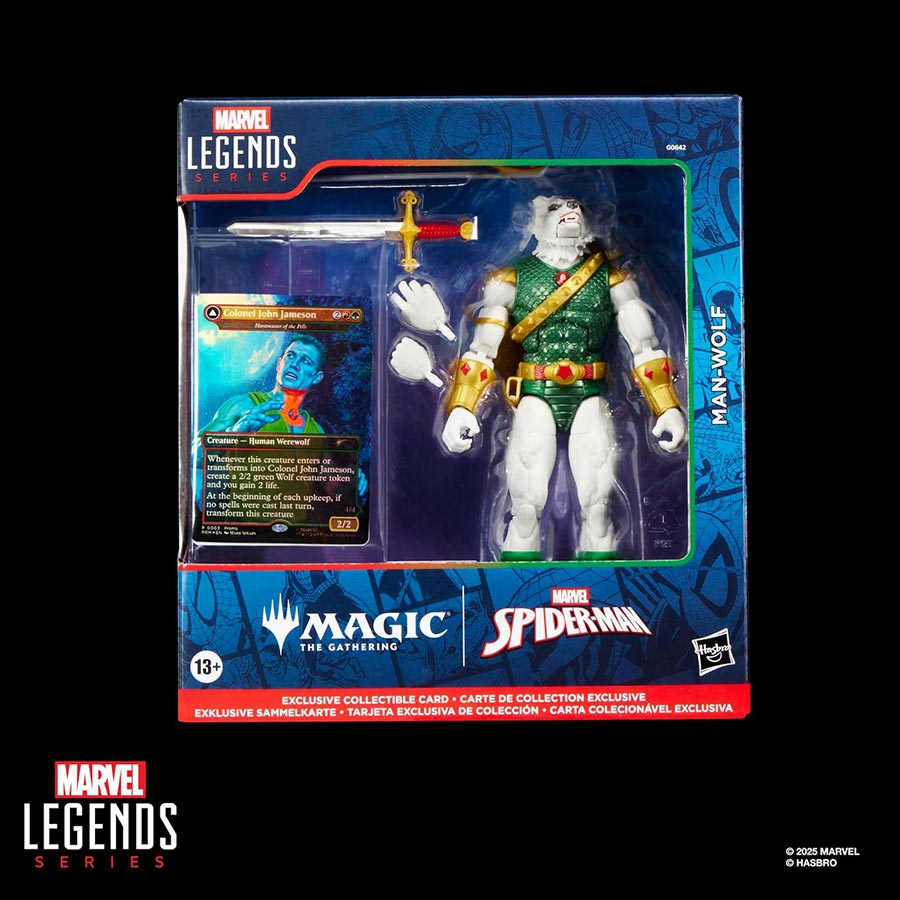 Marvel Legends Magic The Gathering Spider-Man Man-Wolf 6-Inch Action Figure