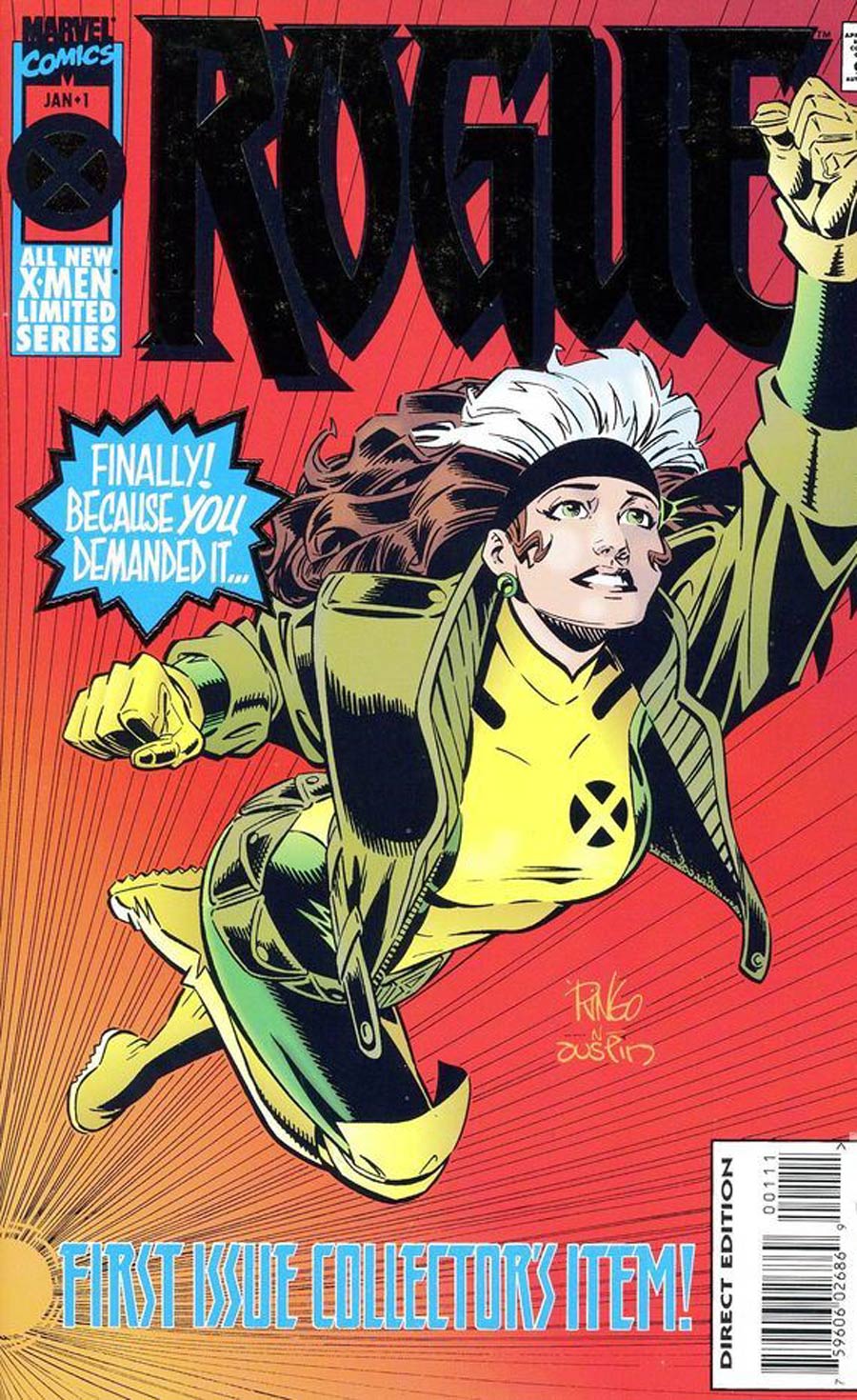 Rogue Vol 1 #1 Cover B Signed By Mike Wieringo (w/o CoA)
