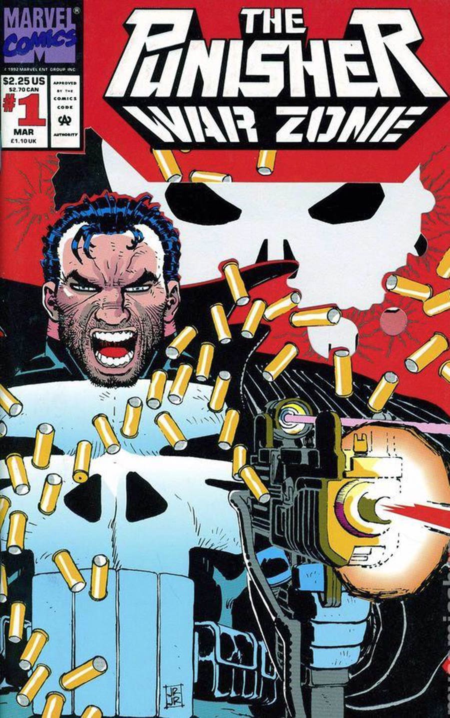 Punisher War Zone #1 Cover D Signed by John Romita Jr (w/o CoA)
