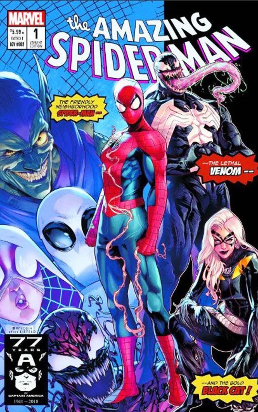 Amazing Spider-Man Vol 5 #1 Cover Z-U Jamal Campbell Variant Cover 