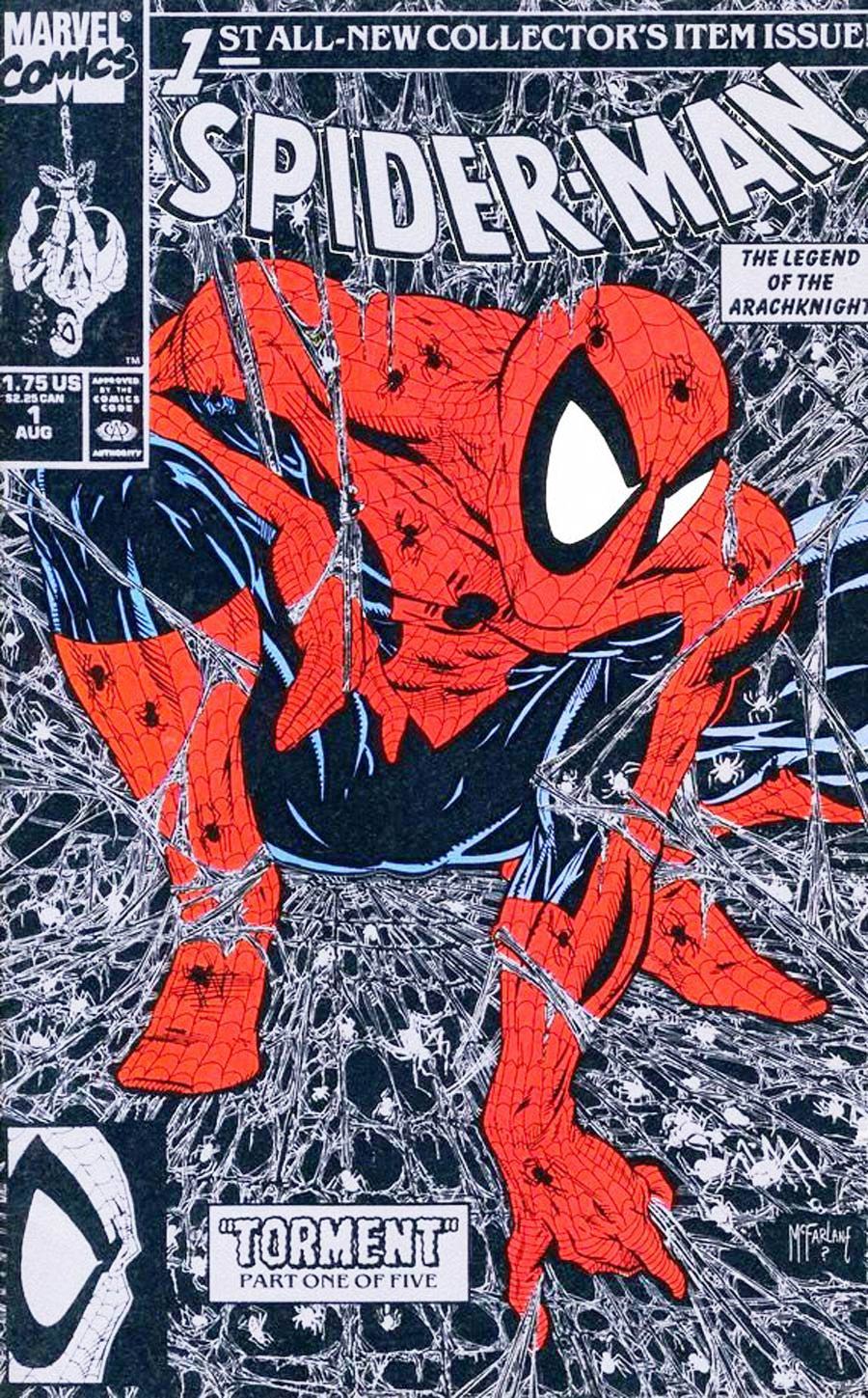 Spider-Man #1 Cover U Silver Edition Direct Sales Version Signed by Todd McFarlane (W/o CoA)