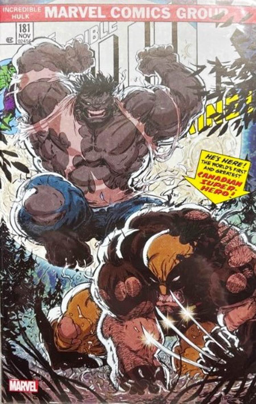 Incredible Hulk #181 Cover O Facsimile Edition Illuminati Comics Gray Hulk Exclusive 