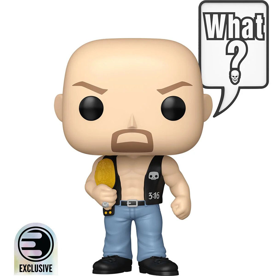 POP Sayings WWE Stone Cold Steve Austin What Entertainment Earth Exclusive Vinyl Figure