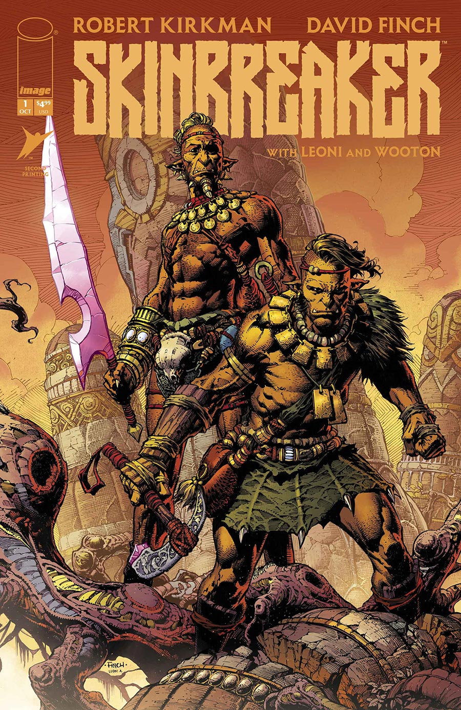 Skinbreaker #1 Cover L 2nd Ptg A David Finch Variant Cover