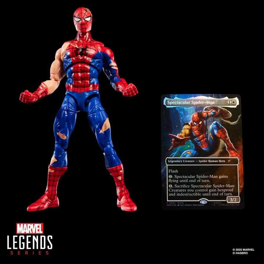 Marvel Legends Magic The Gathering Battle-Damaged Spider-Man 6-Inch Action Figure