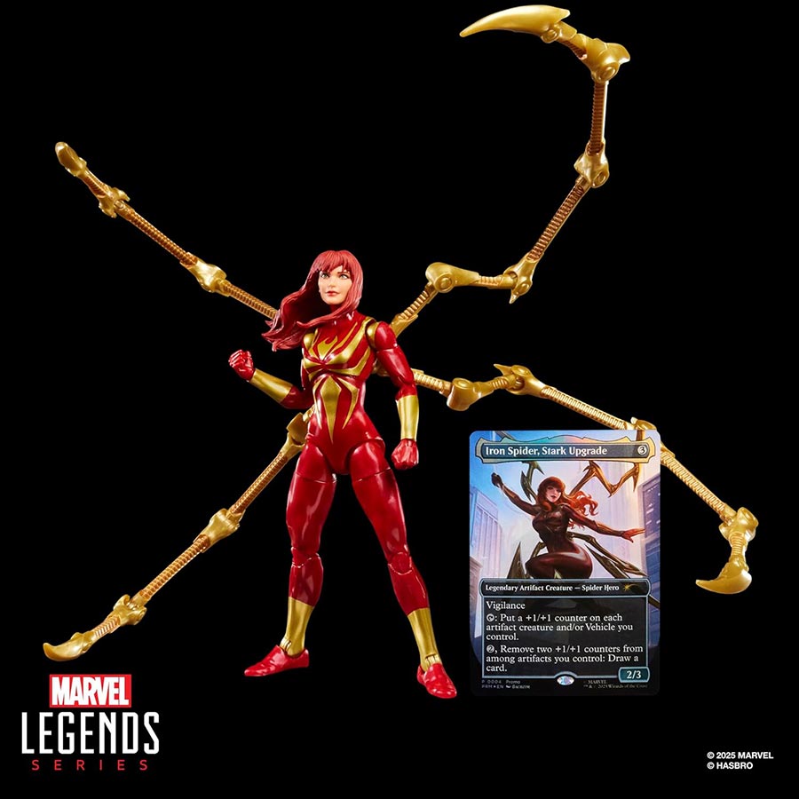 Marvel Legends Magic The Gathering Mary Jane Watson (Iron Spider) 6-Inch Action Figure
