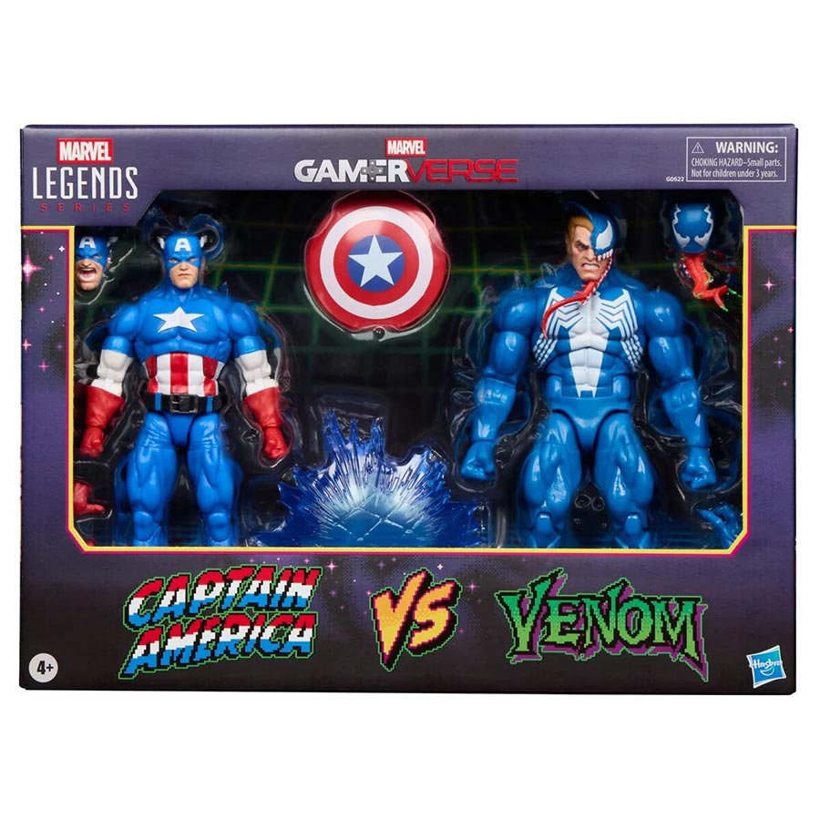 Marvel Legends Gamerverse Captain America vs Venom 6-Inch Action Figure