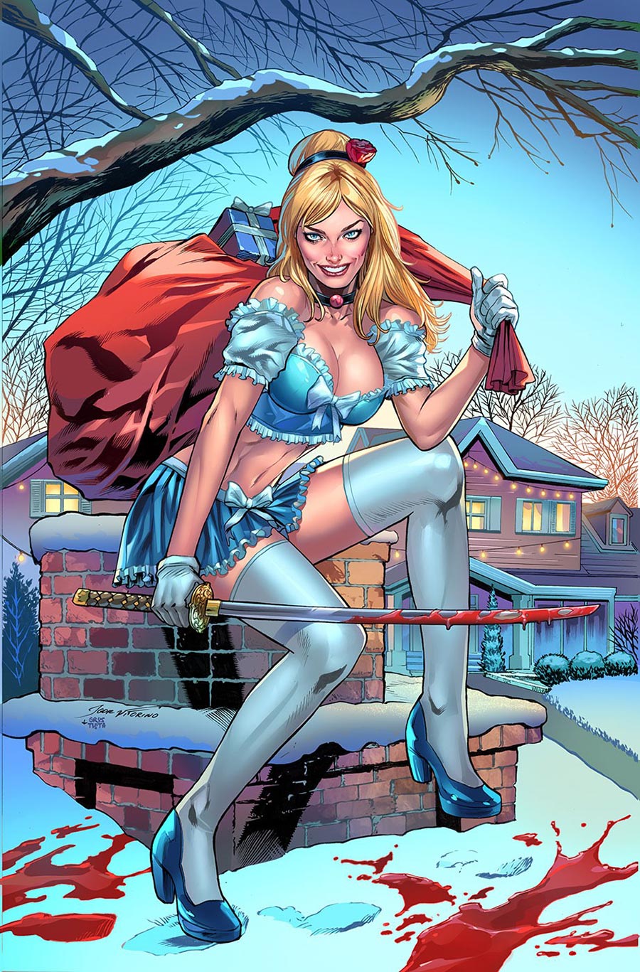 Grimm Fairy Tales 2025 Holiday Pinup Special #1 (One Shot) Cover B Variant Igor Vitorino Cover