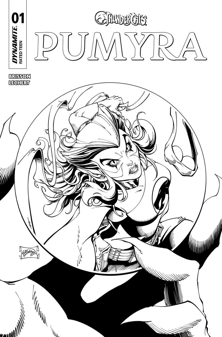 Thundercats Pumyra #1 (One Shot) Cover M Incentive Will Robson Line Art Cover