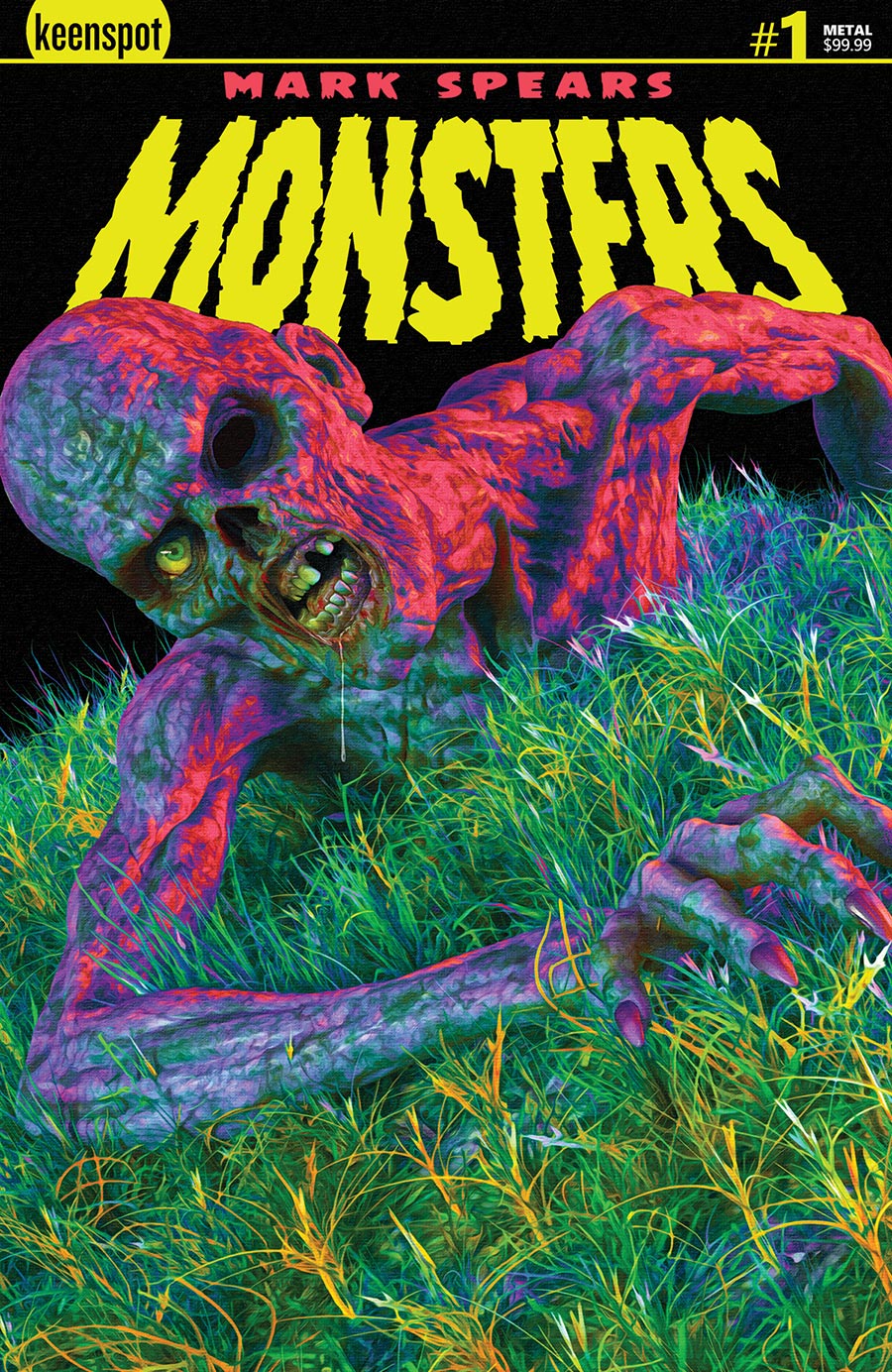 Mark Spears Monsters #1 Cover U 6th Ptg B Mark Spears Zombie Metal Variant Cover