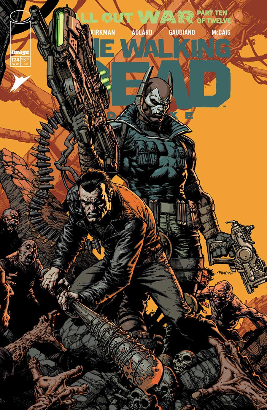 Walking Dead Deluxe #124 Cover D Variant David Finch Youngblood Team Up Cover