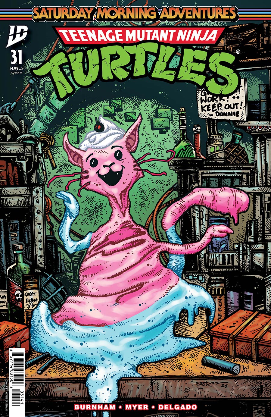 Teenage Mutant Ninja Turtles Saturday Morning Adventures Continued #31 Cover D Variant Kevin Eastman Cover