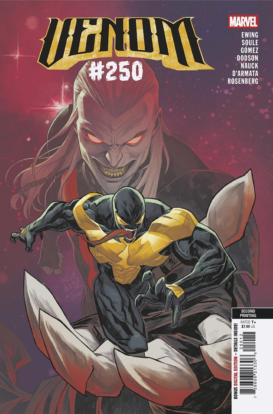 Venom Vol 5 #250 Cover L 2nd Ptg Carlos Gomez Variant Cover