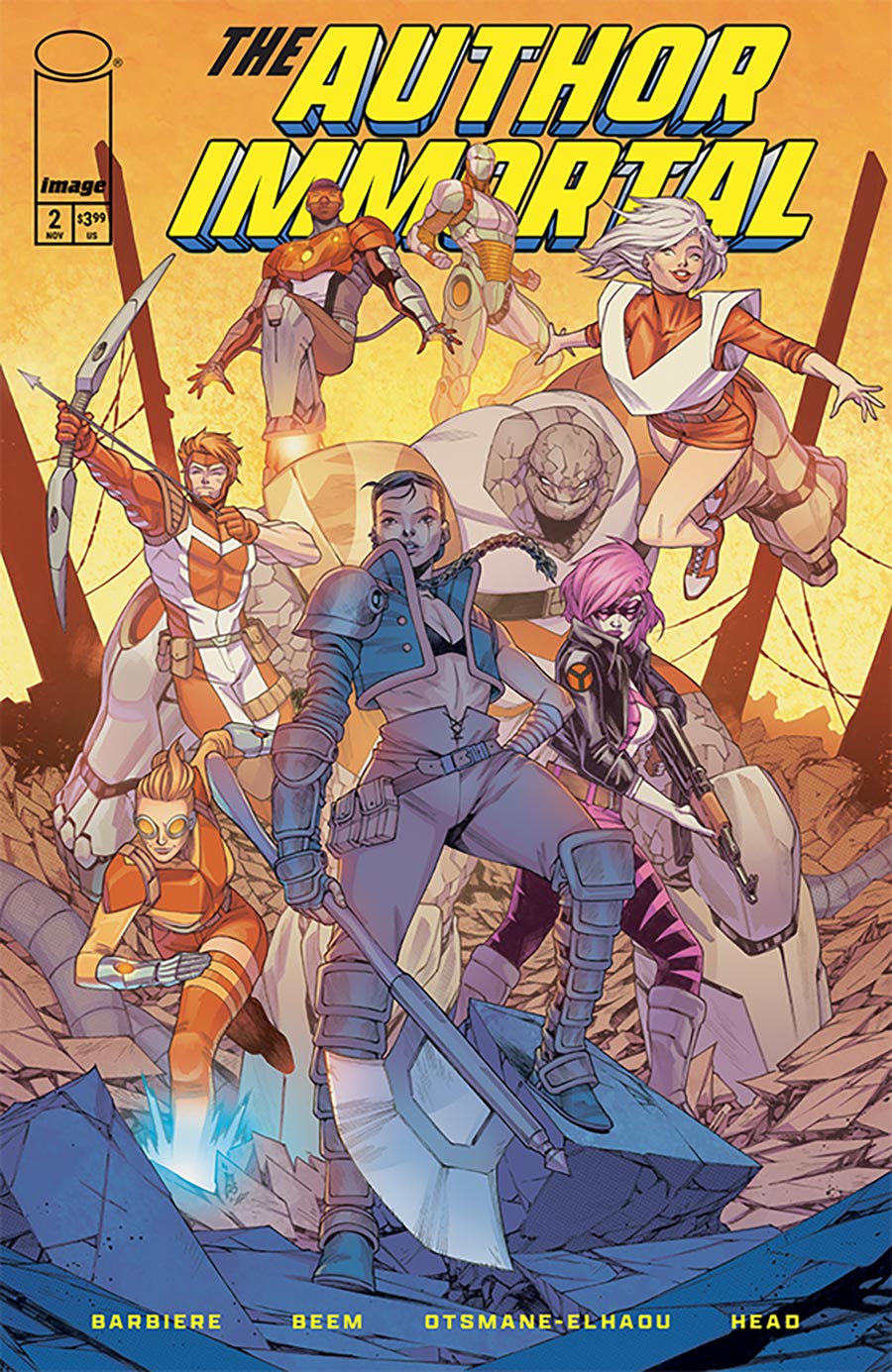 Author Immortal #2 Cover C Variant Jim Towe & JP Jordan Youngblood Team Up Cover