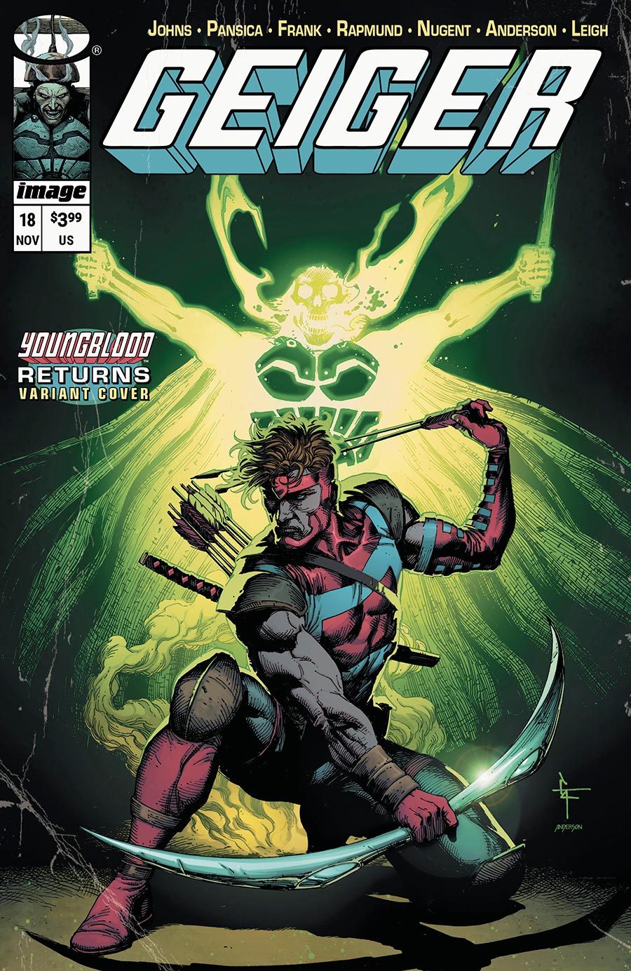 Geiger Vol 2 #18 Cover D Variant Gary Frank Youngblood Team Up Cover