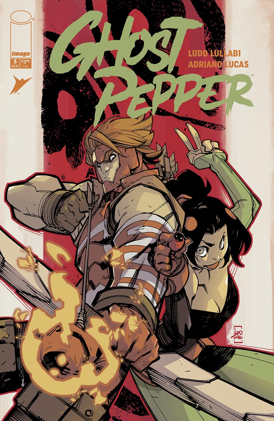 Ghost Pepper #5 Cover F Variant Ludo Lullabi Youngblood Team Up Cover